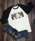 Volleyball mom checkered leopard-DTF