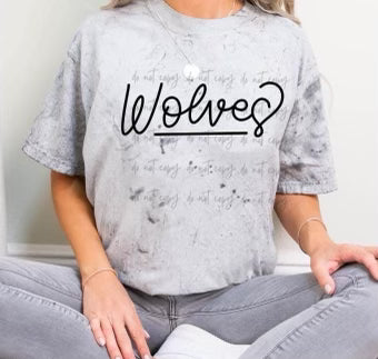 Hand lettered Wolves-DTF