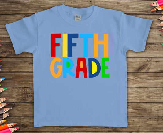 Fifth Grade -Primary color-DTF