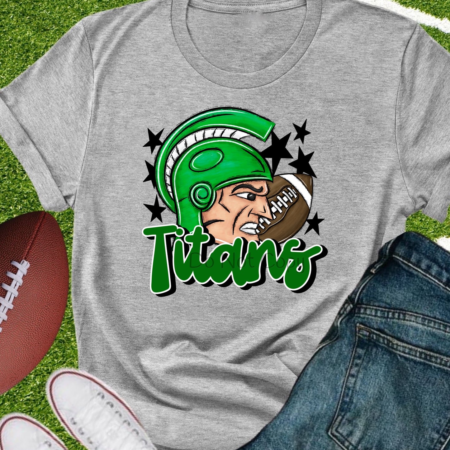 Titans football green-DTF