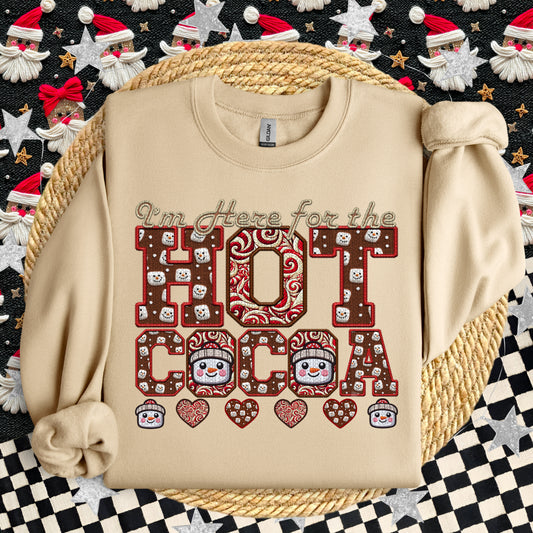 I'm here for the hot cocoa-DTF