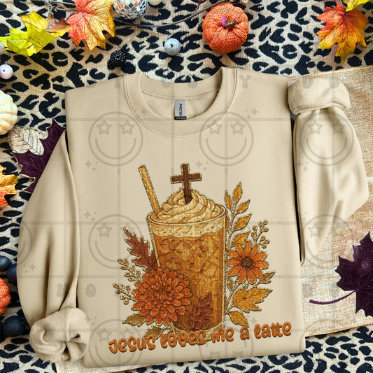jesus loves me a latte -DTF&UV