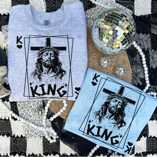 king of hearts jesus -DTF&UV