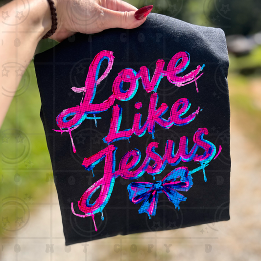 love like jesus faux paint-DTF&UV