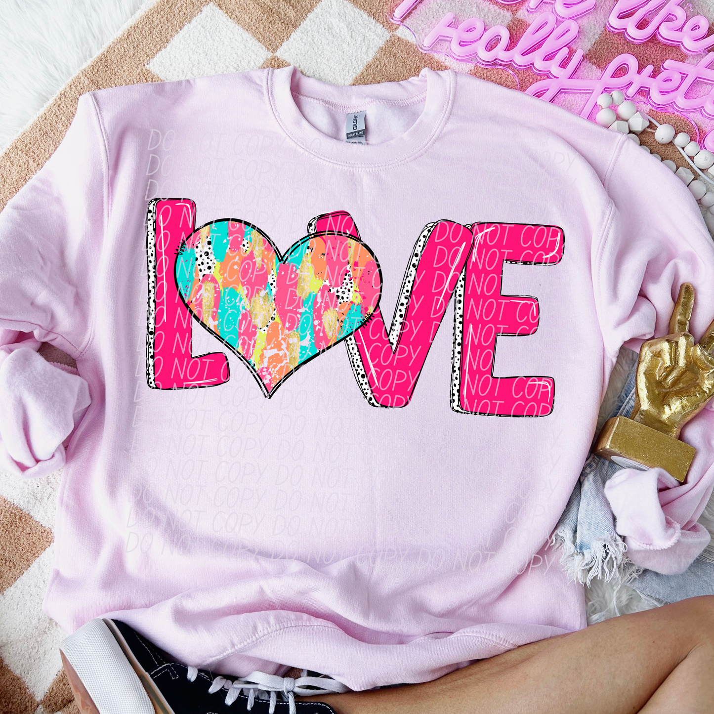 love paint heart-DTF