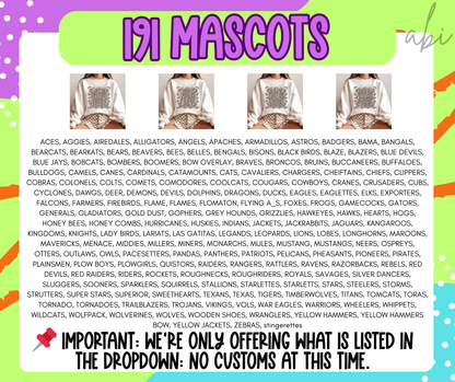 Camo Mascots (dropdown)-DTF&UV
