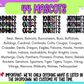 Rainbow Mascots outline (Dropdown)- DTF&UV