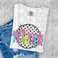 Neon 80s Polka Dot Teacher (All grades in this listing in the dropdown)-DTF