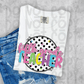 Neon 80s Polka Dot Teacher (All grades in this listing in the dropdown)-DTF