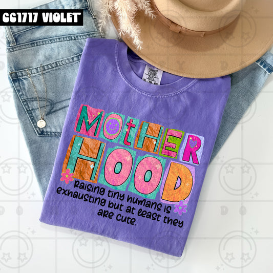 motherhood raising tiny humans is exhausting -DTF .