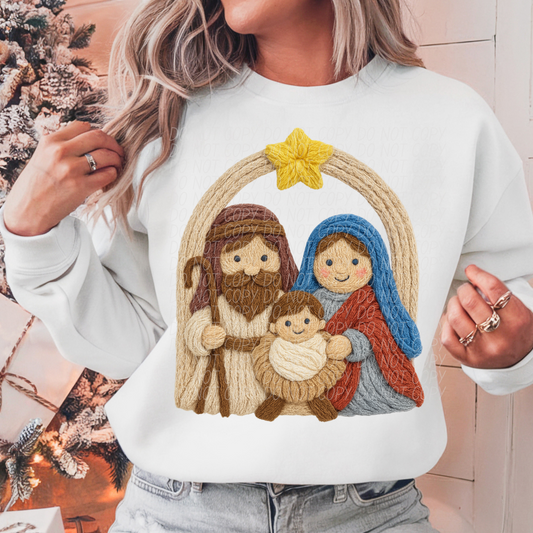 Nativity faux yarn -DTF&UV