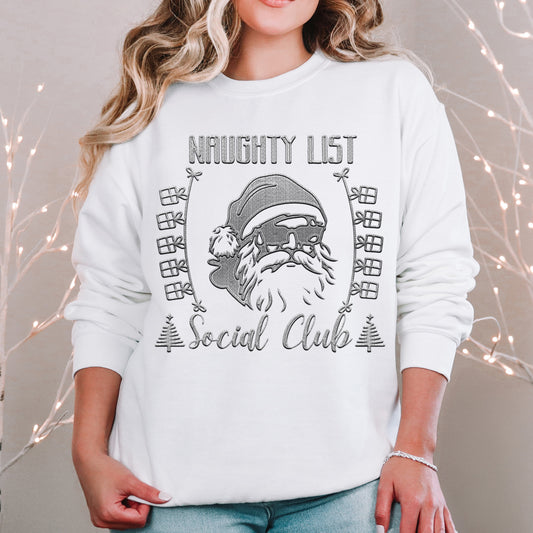 Naughty list Social Club (ALL colors in this listing- dropdown)-dtf
