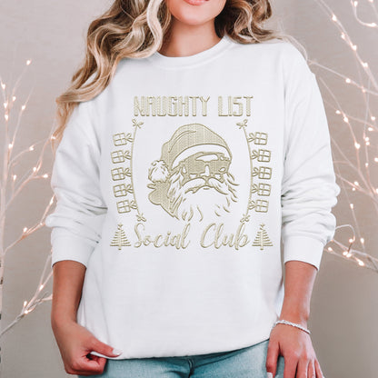 Naughty list Social Club (ALL colors in this listing- dropdown)-dtf