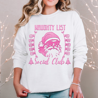 Naughty list Social Club (ALL colors in this listing- dropdown)-dtf