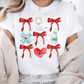 Coquette red bow nurse -DTF