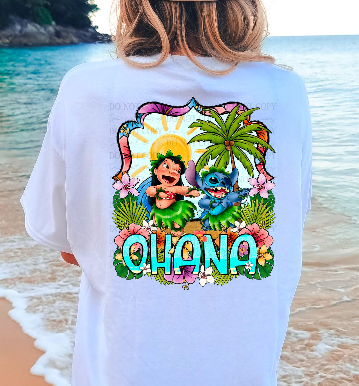 Ohana Lilo & Stitch Back Only - DTF