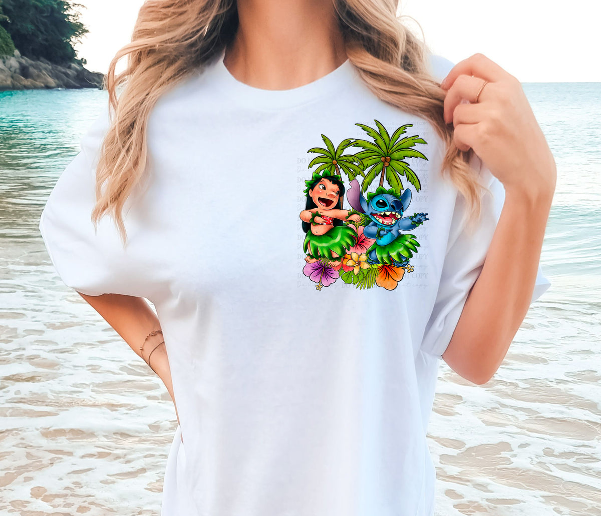 Ohana Lilo & Stitch Front Only - DTF