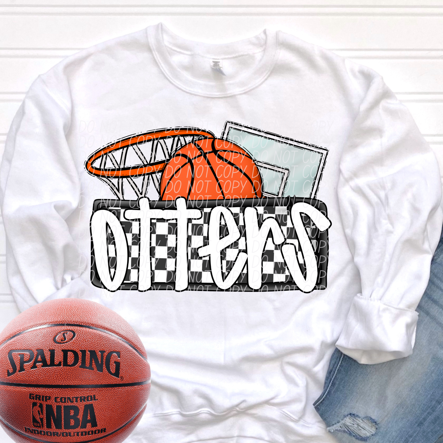 Basketball Mascots ball net backboard (DROPDOWN)-DTF&UV