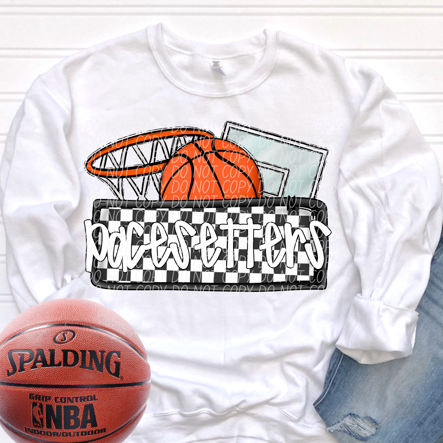 Basketball Mascots ball net backboard (DROPDOWN)-DTF&UV