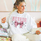 Coquette Bow pink Checkered States (ALL STATES)-DTF