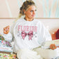 Coquette Bow pink Checkered States (ALL STATES)-DTF