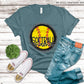 Softball Mama White Outline and Black Background -DTF