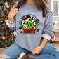 Merry Whatever Skelton With Multicolor Leopard Background - DTF