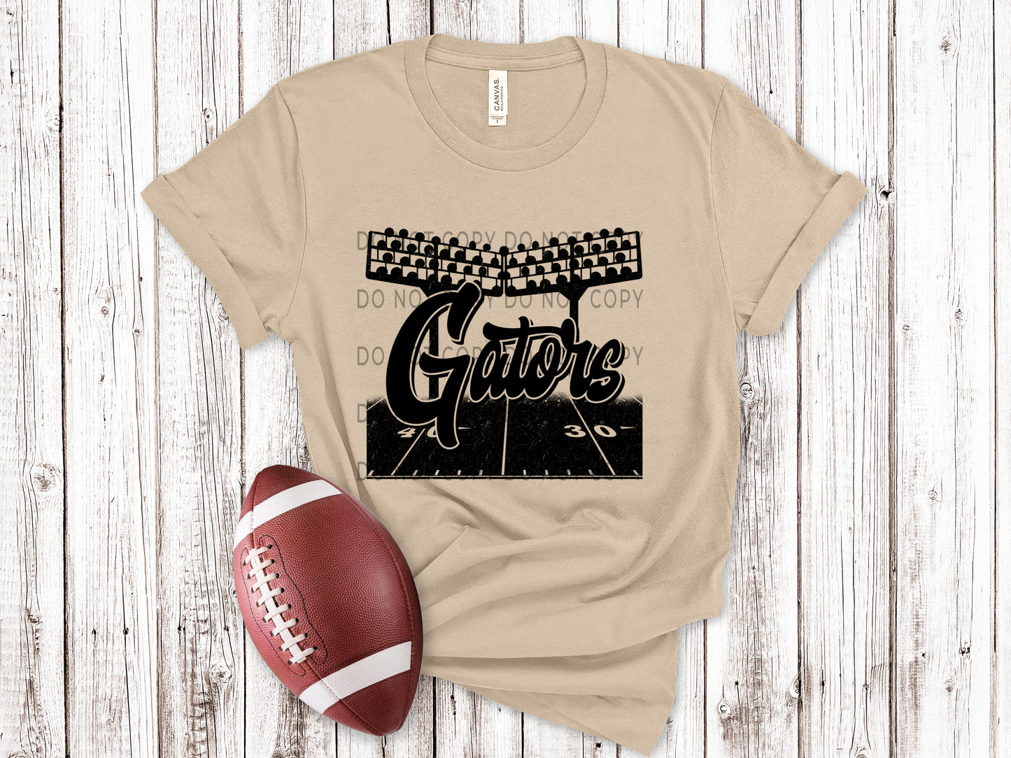Gators Football Field BLK - DTF