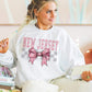 Coquette Bow pink Checkered States (ALL STATES)-DTF