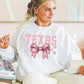 Coquette Bow pink Checkered States (ALL STATES)-DTF