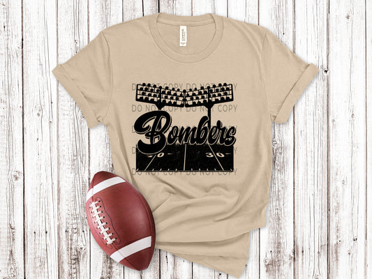 Bombers Football Field BLK - DTF