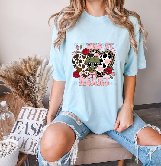 Wild At Heart Cow Print - DTF