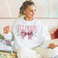 Coquette Bow pink Checkered States (ALL STATES)-DTF
