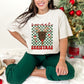 Sweet Christmas Reindeer Popsicle Checkered - DTF