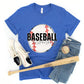 Baseball Mommy White Outline -DTF
