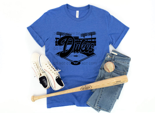Dukes Baseball Field BLK - DTF