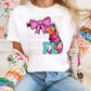 Mixed Paint With Bow States (ALL STATES)-DTF