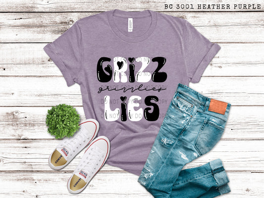 Grizzlies Black And White - DTF