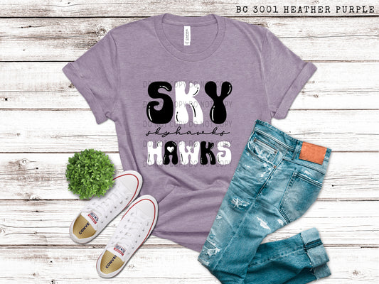 Skyhawks Black And White - DTF