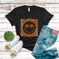 Hey There Pumpkin Orange Checkered - DTF