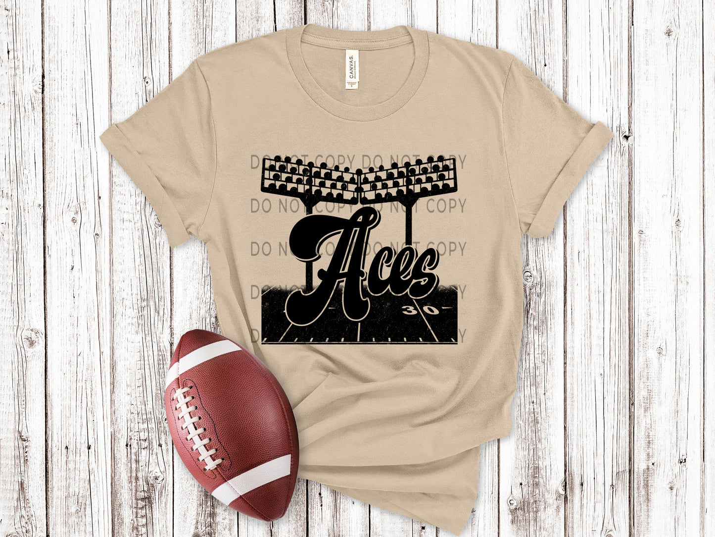 Aces Football Field BLK - DTF