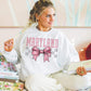 Coquette Bow pink Checkered States (ALL STATES)-DTF
