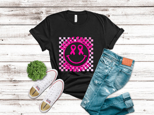 Breast Cancer Awareness Pink Checkered - DTF