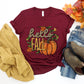 Hello Fall With Pumpkin - DTF