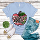 Fourth Grade Teacher Polka Dot Apple -DTF