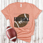 Football Mom White Outline - DTF