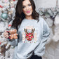 Groovy Bright Reindeer Wht - DTF