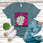 Volleyball Pink Out Faux Embroidery - DTF