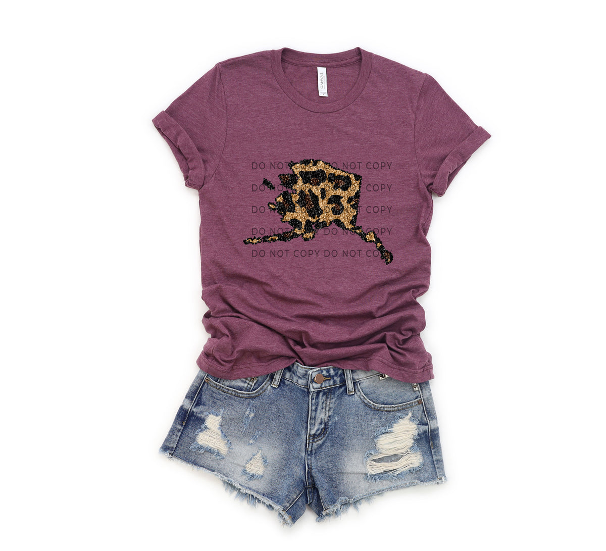 Leopard Sequin State (ALL STATES)-DTF
