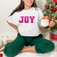 Joy Hot Pink Faux Embroidery Sequin - DTF